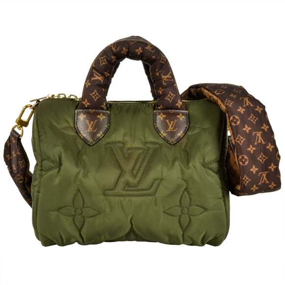 LOUIS VUITTON Handbags - Louis Vuitton LV Pillow Speedy Bandoulière 25 Handbag Nylon M59009 Khaki